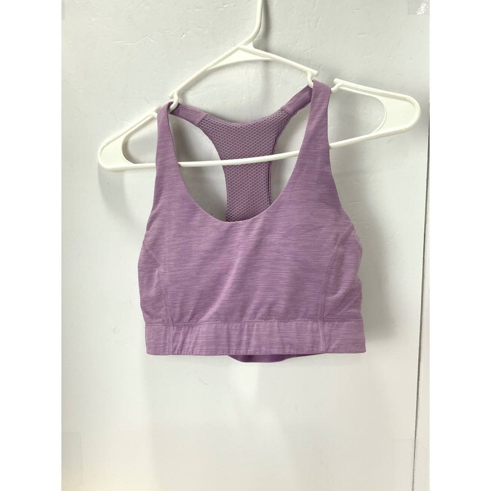 Outdoor Voices Sports Bra Womens Small Purple Gym Workout Running 101116 EUC